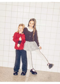 Reserved - Kardigan z domieszką wełny - brązowy ze sklepu Reserved w kategorii Swetry dziewczęce - zdjęcie 187507571