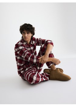 Reserved - Dwuczęściowa piżama w kratę - czerwony ze sklepu Reserved w kategorii Piżamy męskie - zdjęcie 187507723