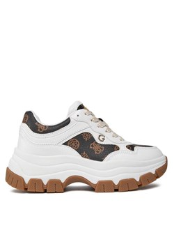 Guess Sneakersy Brecky3 FLPBR3 FAL12 Biały ze sklepu MODIVO w kategorii Buty sportowe damskie - zdjęcie 187508341