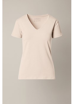 Koszulka Damska z Bawełną Kremowa Cesare ze sklepu Lancerto S.A. w kategorii Bluzki damskie - zdjęcie 187508592