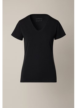 Koszulka Damska z Bawełną Czarna Cesare ze sklepu Lancerto S.A. w kategorii Bluzki damskie - zdjęcie 187508594