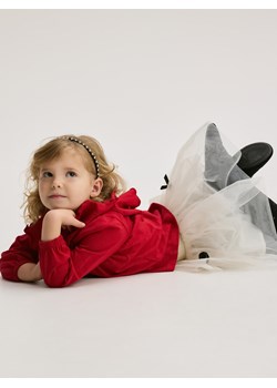 Reserved - Bluzka z falbankami - czerwony ze sklepu Reserved w kategorii Bluzki dziewczęce - zdjęcie 187508681