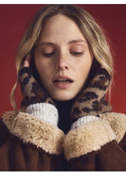 Reserved - Mitenki z wełną - wielobarwny ze sklepu Reserved w kategorii Rękawiczki damskie - zdjęcie 187508701