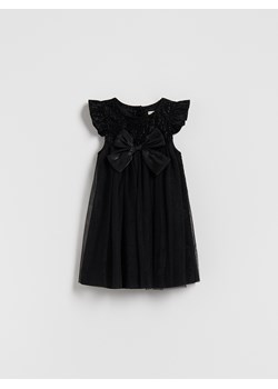 Reserved - Sukienka z kokardą - czarny ze sklepu Reserved w kategorii Sukienki dziewczęce - zdjęcie 187508732