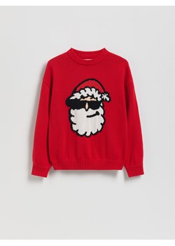 Reserved - Świąteczny sweter - czerwony ze sklepu Reserved w kategorii Bluzy chłopięce - zdjęcie 187508830