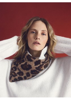 Reserved - Szalik z wełną alpaki - wielobarwny ze sklepu Reserved w kategorii Szaliki i chusty damskie - zdjęcie 187508843