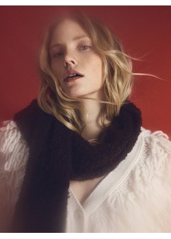 Reserved - Miękki szalik - ciemnobrązowy ze sklepu Reserved w kategorii Szaliki i chusty damskie - zdjęcie 187508861