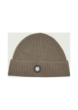 BOSS BLACK Wełniana czapka Filippo_B-Icon | z dodatkiem kaszmiru ze sklepu Gomez Fashion Store w kategorii Czapki zimowe męskie - zdjęcie 187509234