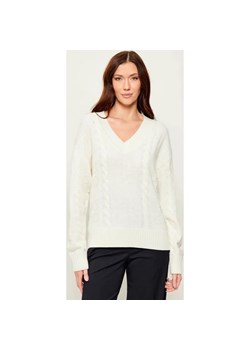 HUGO Sweter Sypres | Oversize fit | z dodatkiem wełny ze sklepu Gomez Fashion Store w kategorii Swetry damskie - zdjęcie 187509262