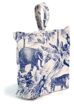 Madre Selva Stoper w kolorze niebiesko-białym do drzwi - 22 x 22  x 10 cm ze sklepu Limango Polska w kategorii Dom - zdjęcie 187509744