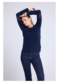 Maison Héritage Cashmere Kaszmirowy sweter w kolorze granatowym ze sklepu Limango Polska w kategorii Swetry damskie - zdjęcie 187509881