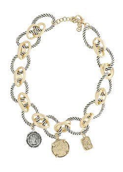 Naszyjnik dwukolorowy z medalionami L’AF ze sklepu Eye For Fashion w kategorii Naszyjniki - zdjęcie 187510060