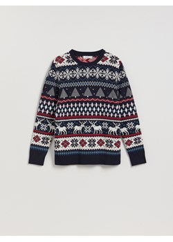 Reserved - Sweter ze świątecznym motywem - wielobarwny ze sklepu Reserved w kategorii Swetry męskie - zdjęcie 187510331