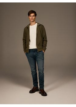 Reserved - Jeansy slim fit z efektem sprania - indigo jeans ze sklepu Reserved w kategorii Jeansy męskie - zdjęcie 187510333