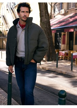 Reserved - Jeansy slim z paskiem - granatowy ze sklepu Reserved w kategorii Jeansy męskie - zdjęcie 187510353