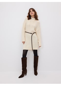 Reserved - Sukienka z wełną - złamana biel ze sklepu Reserved w kategorii Sukienki - zdjęcie 187510470