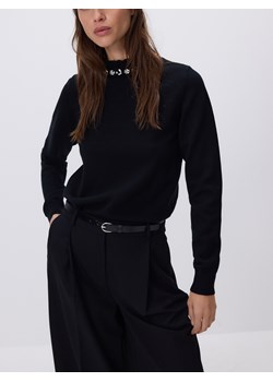 Reserved - Sweter z ozdobną aplikacją - czarny ze sklepu Reserved w kategorii Swetry damskie - zdjęcie 187510630