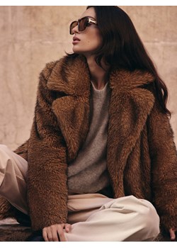 Mohito - Sztuczne futro oversize - brązowy ze sklepu Mohito w kategorii Futra damskie - zdjęcie 187510943