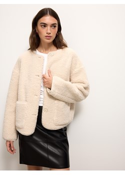 Mohito - Kremowa kurtka typu teddy - beżowy ze sklepu Mohito w kategorii Kurtki damskie - zdjęcie 187510962