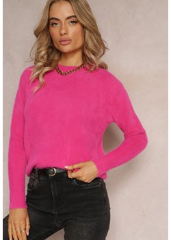 Fuksjowy Sweter Wełniany Elisabema ze sklepu renee.pl w kategorii Swetry damskie - zdjęcie 187510984