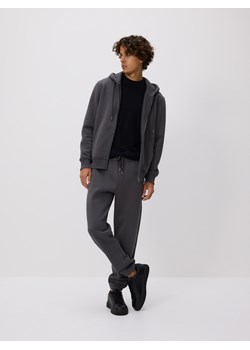 Reserved - Spodnie dresowe regular fit - ciemnoszary ze sklepu Reserved w kategorii Spodnie męskie - zdjęcie 187511104