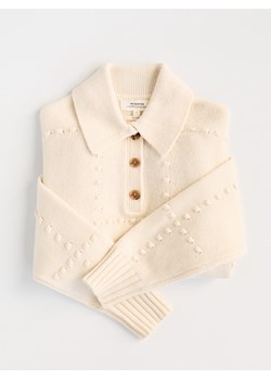 Reserved - Sweter z wełną - złamana biel ze sklepu Reserved w kategorii Swetry damskie - zdjęcie 187511164