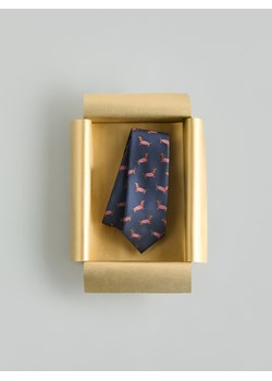 Reserved - Świąteczny krawat - granatowy ze sklepu Reserved w kategorii Krawaty - zdjęcie 187511240