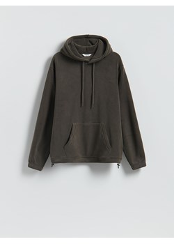 Reserved - Polarowa bluza z kapturem - oliwkowy ze sklepu Reserved w kategorii Bluzy męskie - zdjęcie 187511591