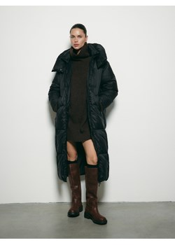 Reserved - Puchowa kurtka z kapturem - czarny ze sklepu Reserved w kategorii Płaszcze damskie - zdjęcie 187511631