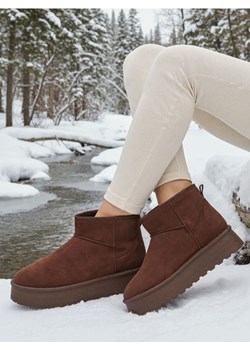 Sinsay - Botki ocieplane z domieszką wełny - brązowy ze sklepu Sinsay w kategorii Śniegowce damskie - zdjęcie 187513434