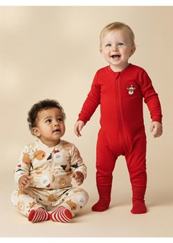 Sinsay - Śpiochy z motywem świątecznym 2 pack - kremowy ze sklepu Sinsay w kategorii Odzież dla niemowląt - zdjęcie 187513451