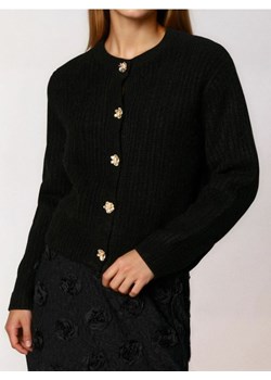 Sinsay - Prążkowany sweter z ozdobnymi guzikami - czarny ze sklepu Sinsay w kategorii Swetry damskie - zdjęcie 187513490