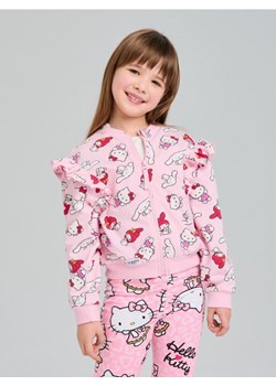Sinsay - Bluza z ozdobnymi falbanami Hello Kitty - różowy ze sklepu Sinsay w kategorii Bluzy dziewczęce - zdjęcie 187513501