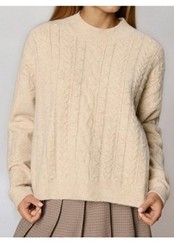 Sinsay - Strukturalny sweter - kremowy ze sklepu Sinsay w kategorii Swetry damskie - zdjęcie 187513514