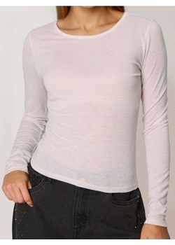 Sinsay - Bluzka z metalizowaną nitką - kremowy ze sklepu Sinsay w kategorii Bluzki damskie - zdjęcie 187513552