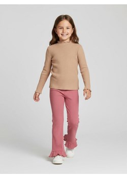 Sinsay - Legginsy z ozdobnymi falbanami przy nogawkach - różowy ze sklepu Sinsay w kategorii Spodnie dziewczęce - zdjęcie 187513573