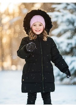 Sinsay - Kurtka ocieplana z kapturem - czarny ze sklepu Sinsay w kategorii Kurtki chłopięce - zdjęcie 187513604