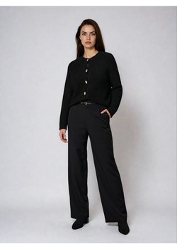 Sinsay - Eleganckie spodnie pallazo z paskiem - czarny ze sklepu Sinsay w kategorii Spodnie damskie - zdjęcie 187513650