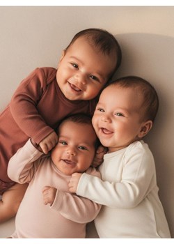 Sinsay - Body 3 pack - kremowy ze sklepu Sinsay w kategorii Body niemowlęce - zdjęcie 187513651