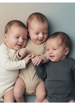 Sinsay - Body 3 pack - kremowy ze sklepu Sinsay w kategorii Body niemowlęce - zdjęcie 187513654