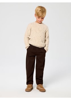 Sinsay - Spodnie z domieszką wiskozy - brązowy ze sklepu Sinsay w kategorii Spodnie chłopięce - zdjęcie 187513693