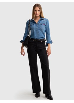 Koszula damska jeansowa slim niebieska Norra 236 ze sklepu Big Star w kategorii Koszule damskie - zdjęcie 187514314