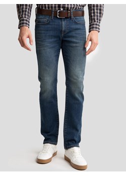 Jeansy męskie dopasowane z przetarciami granatowe Terry 541 ze sklepu Big Star w kategorii Jeansy męskie - zdjęcie 187514330