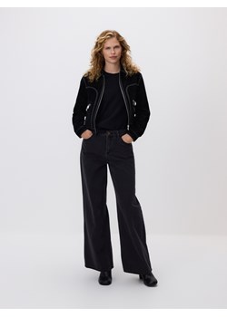 Reserved - Jeansy wide leg - czarny ze sklepu Reserved w kategorii Jeansy damskie - zdjęcie 187514690