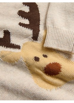 Reserved - Sweter z dodatkiem wełny - beżowy ze sklepu Reserved w kategorii Swetry chłopięce - zdjęcie 187514731