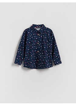 Reserved - Świąteczna koszula - granatowy ze sklepu Reserved w kategorii Koszule chłopięce - zdjęcie 187514821