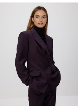 Reserved - Marynarka z wiskozą - fioletowy ze sklepu Reserved w kategorii Marynarki damskie - zdjęcie 187514912