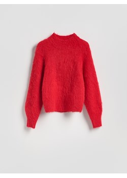 Reserved - Sweter z alpaką - czerwony ze sklepu Reserved w kategorii Swetry damskie - zdjęcie 187514923
