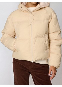 Sinsay - Pikowana kurtka puffer z kapturem - brązowy ze sklepu Sinsay w kategorii Kurtki damskie - zdjęcie 187515193