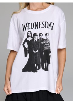 Sinsay - Koszulka z krótkim rękawem Wednesday - biały ze sklepu Sinsay w kategorii Bluzki damskie - zdjęcie 187515221